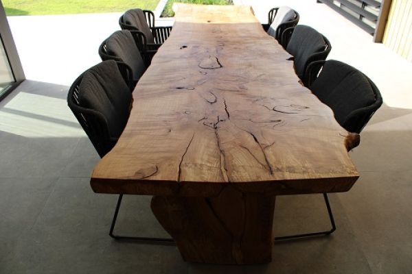 Beuken boomstam tafel