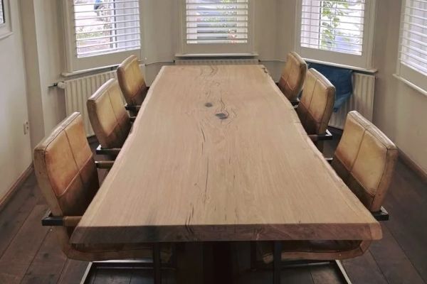 Eikenhout boomstam tafel
