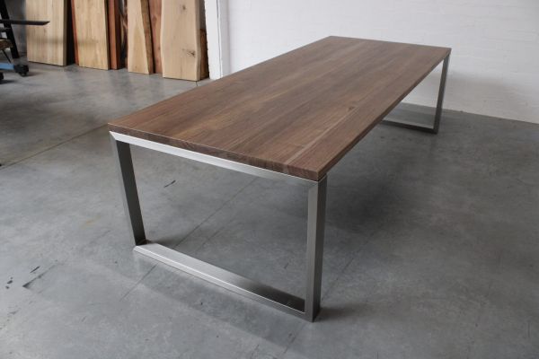 tafelblad recht notenhout