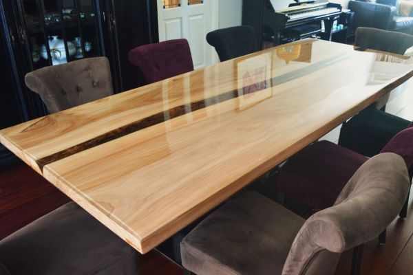 Epoxy eettafel blank hout kopen