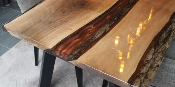 Omhulde epoxy tafel kopen