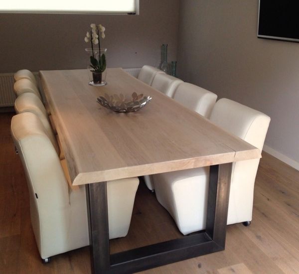 Boomstamtafel massief hout